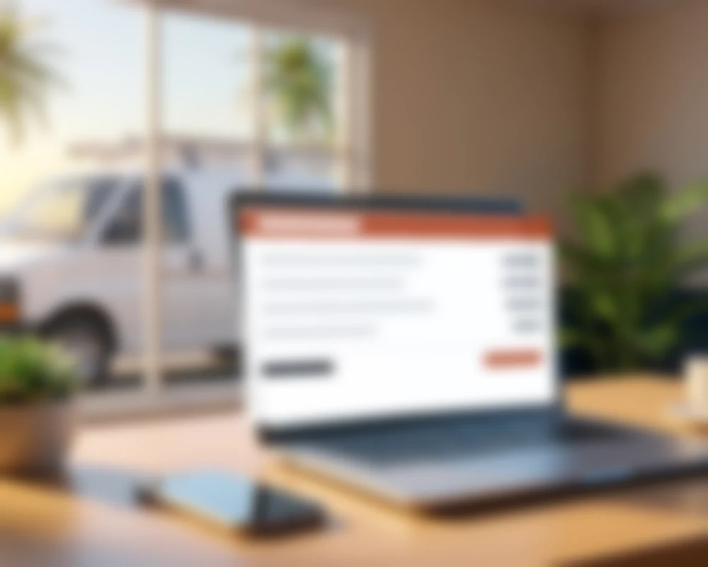 The same sunny desk, out of focus behind the calendar