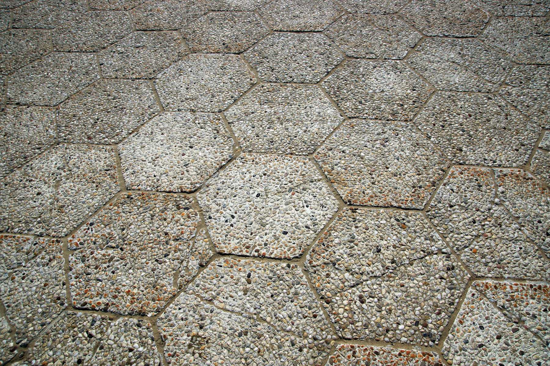 A flagstone paver pathway
