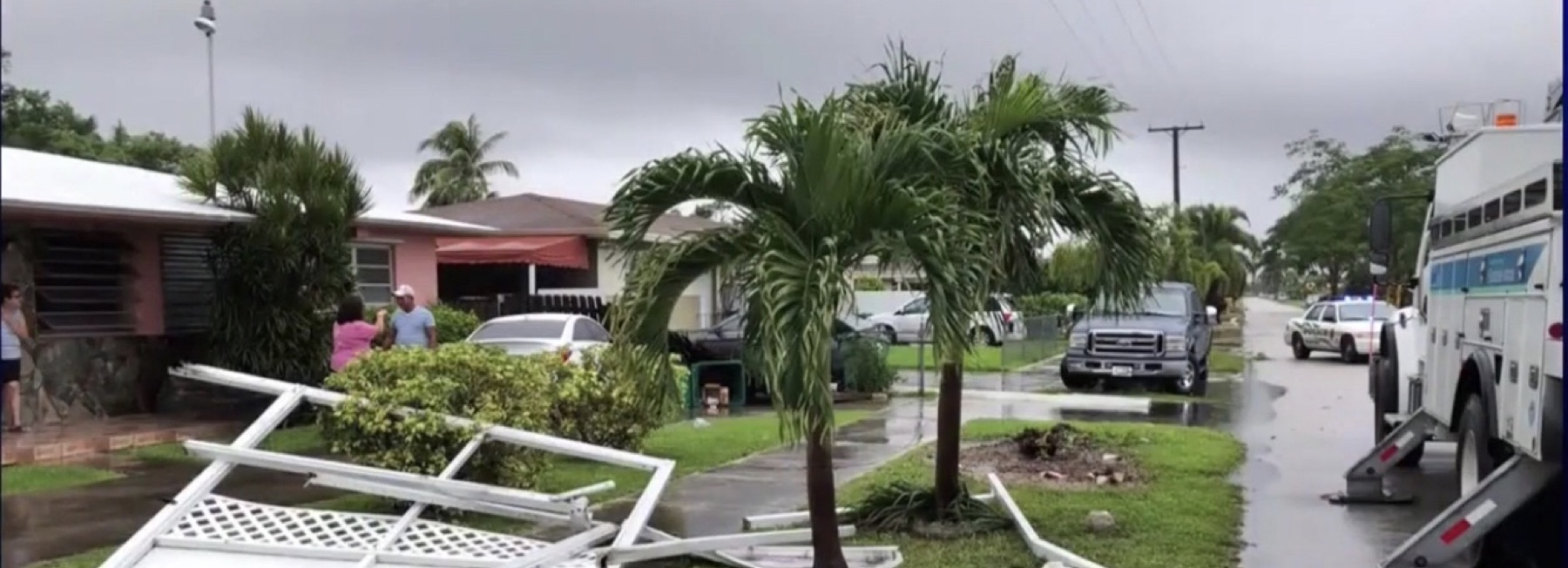 Storm damage to a residential property in Florida